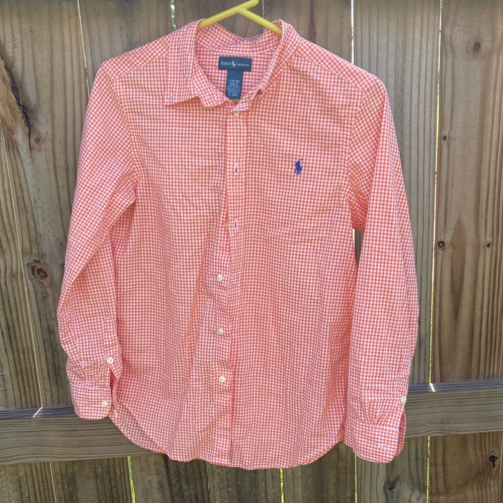 Polo by Ralph Lauren Orange Casual Button Down Shirt